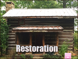 Historic Log Cabin Restoration  Saluda County,  South Carolina